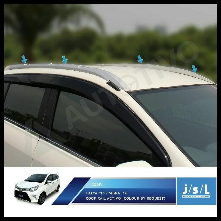 TERBARU TOYOTA CALYA ROOF RAIL ACTIVO/AKSESORIS EKSTERIOR CALYA 