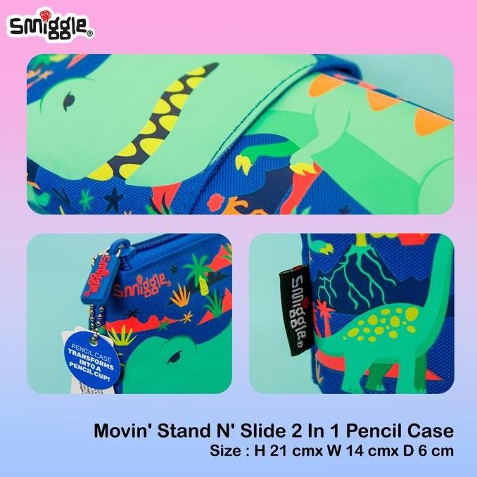 

Smiggle Movin' Stand N' Slide 2 In 1 Pencil Case Tempat Pencil New Stok