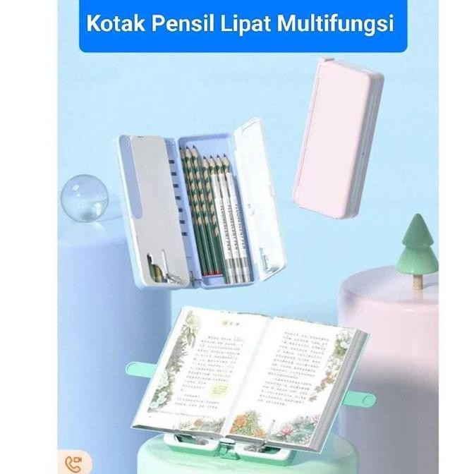 

Kotak Pensil Lipat Multifungsi Dengan Papan Tulis Dan Tatakan Buku / Pencil Case Anak Sekolah / Tempat Pensil Serbaguna Tk Sd K002 New Stok