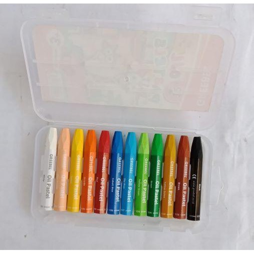 

EMS Crayon Greebel 12 warna oil pastle greebel krayon greebel mewarnai Stationery