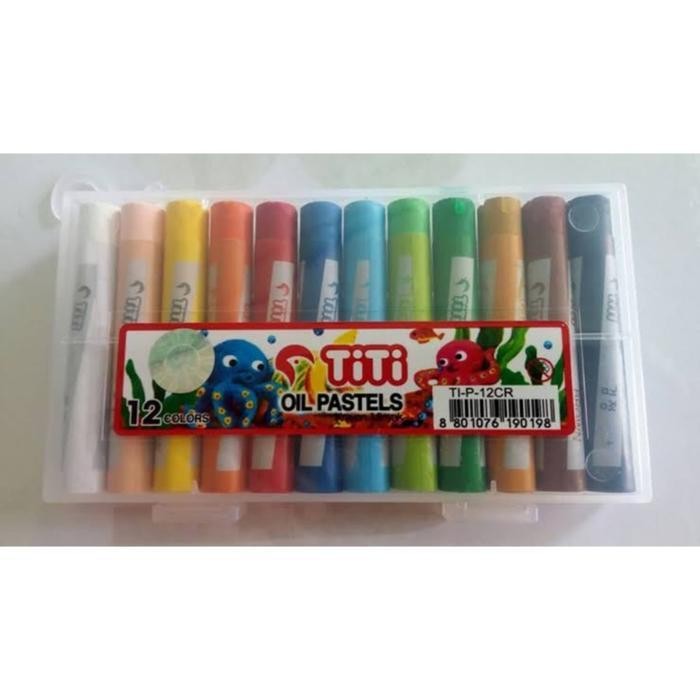 EMS GROSIR Crayon TITI 12 Warna/Krayon Murah TITI 12Warna/Oil Pastels TITI Krayon Mewarnai