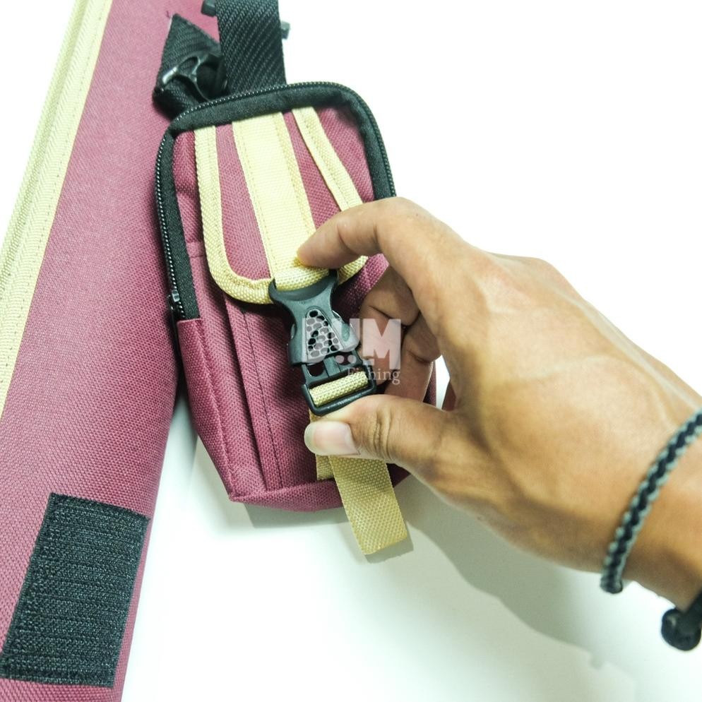 Premium Tas Pancing Pedang Biru Tas Joran Pancing Shimano Maroon Hardcase Fiber Model Pedang Slempan