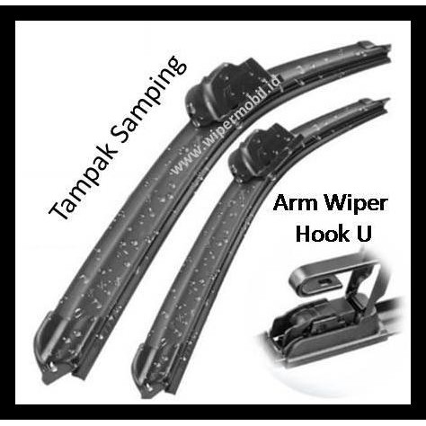 GRATIS ONGKIR SET WIPER FRAMELESS KACA MOBIL TOYOTA ALL NEW RUSH 2018 2019 2020 2021 