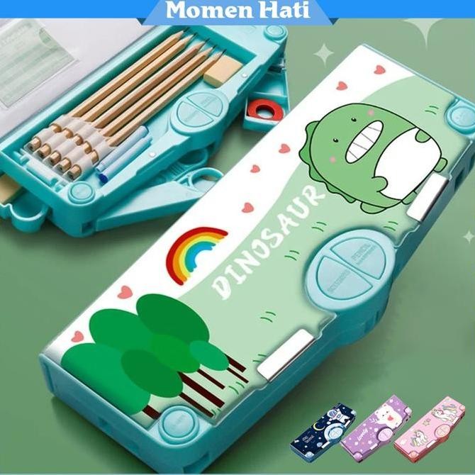 

Tempat Pensil Magnetik Pencil Case Berkapasitas Besar Dua Sisi Anti Penyimpanan Alat Tulis Box Air New Stok