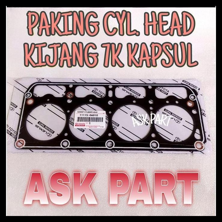 TERBARU PAKING PACKING GASKET ONLY CYLINDER HEAD KIJANG 7K KAPSUL EFI 1800CC 