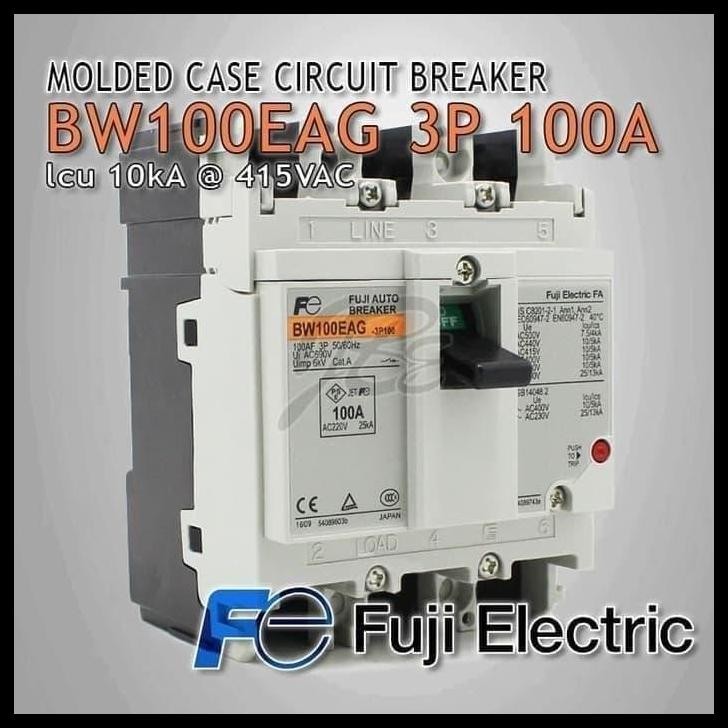 TERBARU MCCB FUJI BW100EAG 3P 100A 