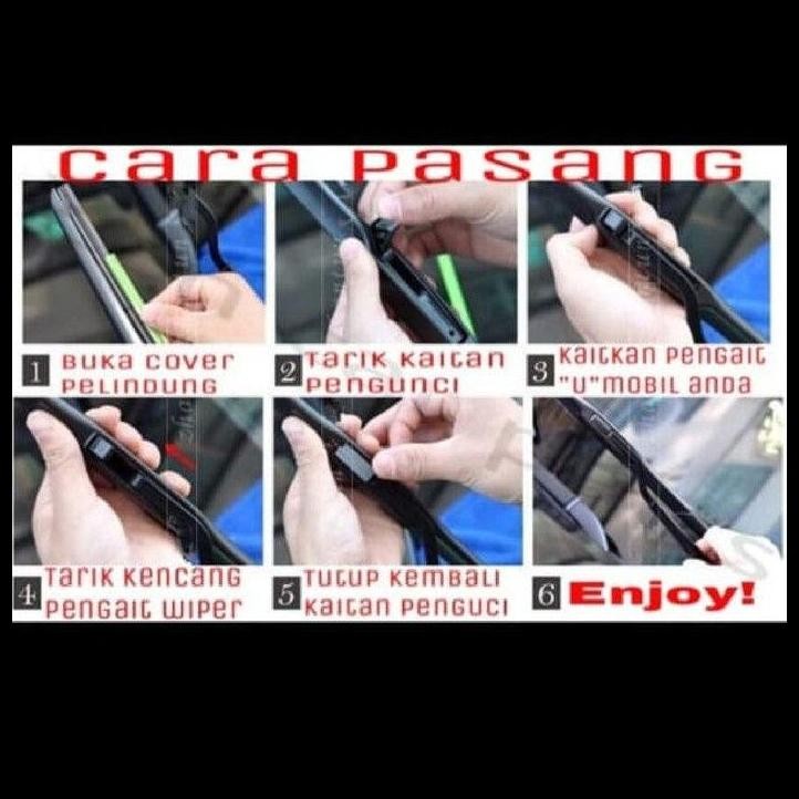 TERMURAH WIPER HYBRID TOYOTA AVANZA 2012 2013 2014 2015 2016 2017 2018 