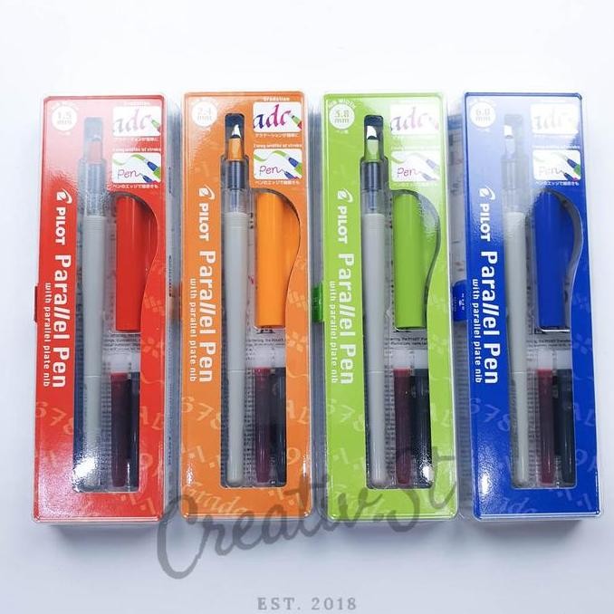 

Pilot Parallel Calligraphy Pen Pena Kaligrafi 1.5 / 2.4 / 3.8 / 6.0 Mm New Stok