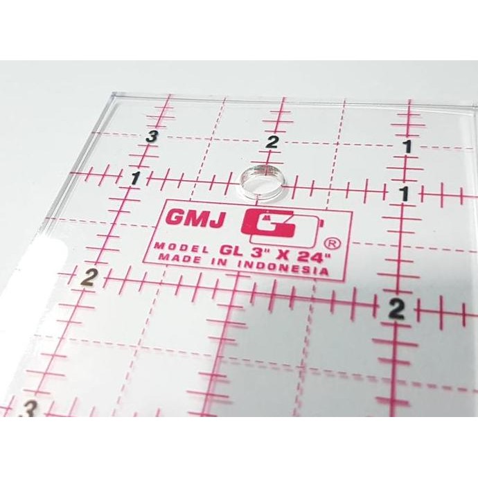 

Penggaris Carft Dan Quilting 3X24 Inchi - Gmj New Stok