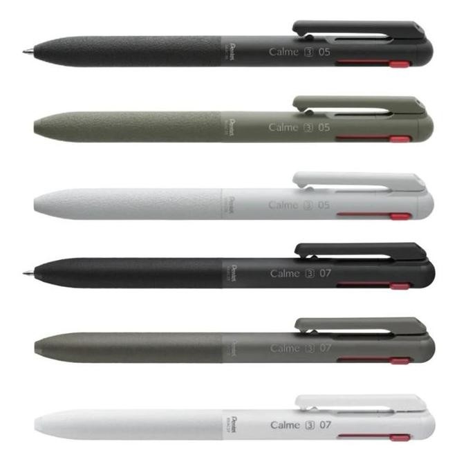 

NEW Pentel Calme 3C Multi Silent Ballpoint 0.5mm 0.7 Noise Reduced Pen