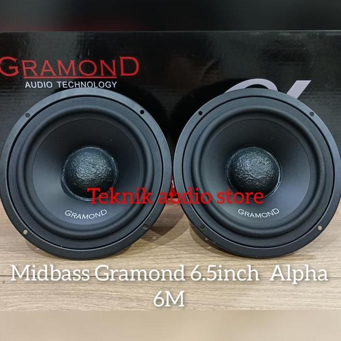 TERBARU - Speaker Midbass Gramond 6.5inch Alpha 6M