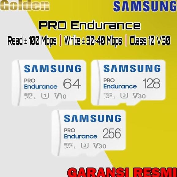 SAMSUNG MicroSD Pro Endurance Memory Card 64GB 128GB 256GB 512GB Resmi