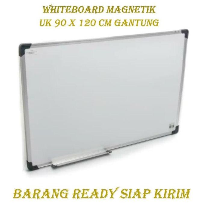 

Papan Tulis - Whiteboard Magnetik Sakana Uk 90X120 Cm Gantung Original New Stok