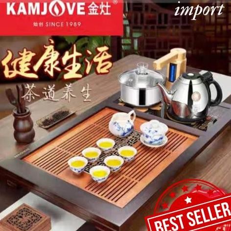 Meja Chinese Tea TeaSet Kamjove Papan Tray Pot Teko Teh China Set