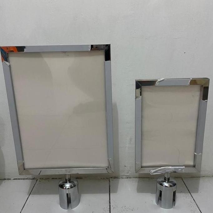 

Sign Board Frame A3 Potrait / Papan Tiang Antrian/ Sign Board/Frame New Stok