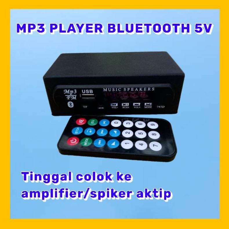 MP3 BLUETOOTH USB RADIO SIAP PAKAI (adaptor pakai cas hp) DiM