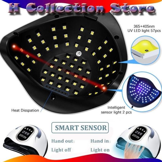 Nail Sticker Gel UV Lamp SUN X11 Max 280W 66Leds  UV Led Nail Lamp pengering kutek uv led nail art l