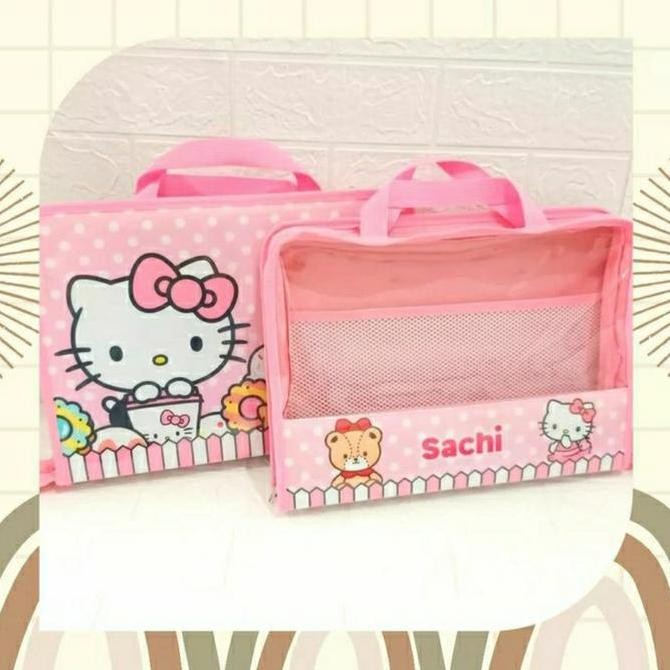 Data Bag Print Karakter Anak Tas les File Folder Anak Custom Karakter