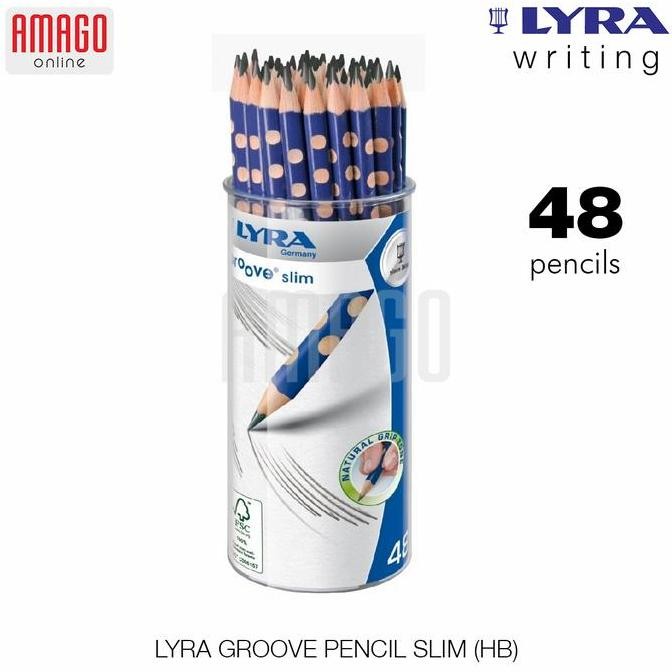 

Pensil - Lyra Groove Pencil Slim (Hb) - Black - 48 Pcs - 1763480 New Stok