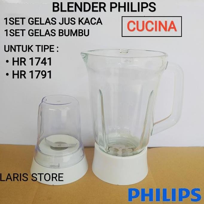 Set Gelas Blender Philips HR1741/1791 - Jus & Bumbu Komplit