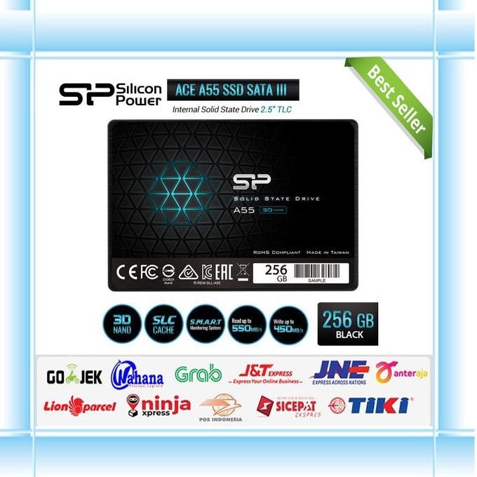 NEW Silicon Power SSD 2.5" ACE A55 SATA III 3D TLC 256GB