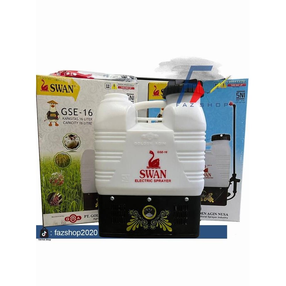 semprotan tangki sprayer elektrik swan GSE black