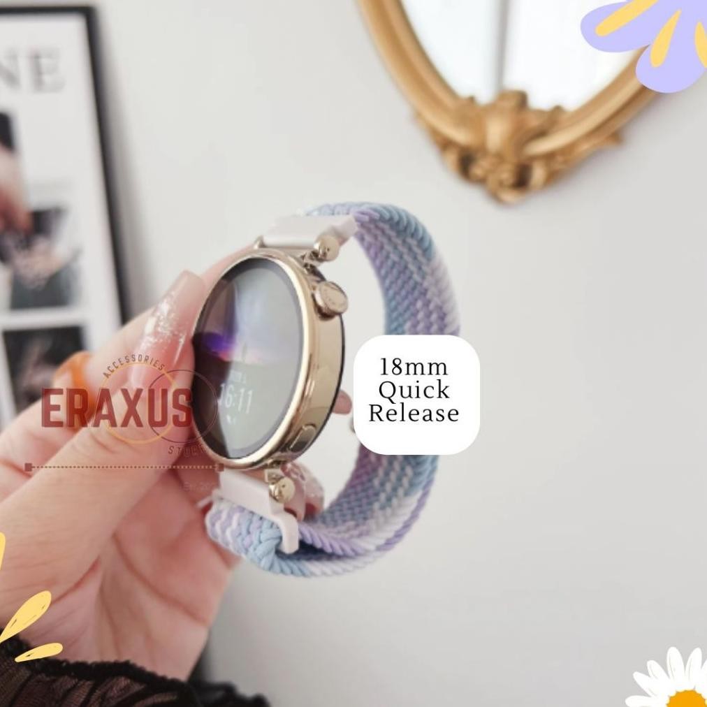 NEW MODEL Eraxus Strap Nilon 18mm for Huawei Watch GT 5 41mm GT 4 41mm GT5 Pro 42mm / Fossil Gen 3 4