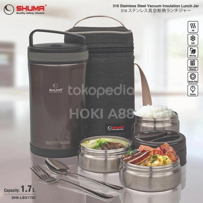 HOT SALE Lunch box shuma 1700ml/ shuma lunch jar 1700ml thermos bekal
