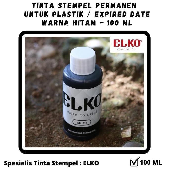 

Tinta Stempel Permanen Plastik Expired Date Warna Hitam - Elko 100 Ml New Stok
