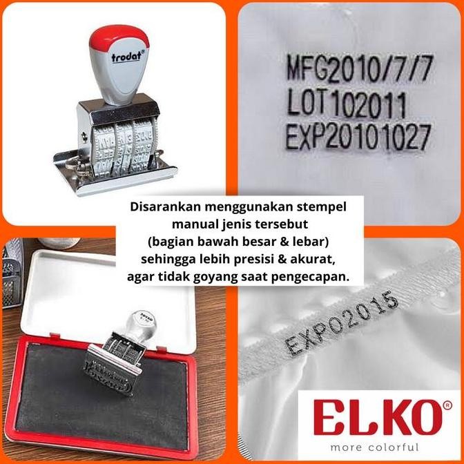 

Tinta Stempel Permanen Plastik Expired Date Warna Violet - Elko 100 Ml New Stok