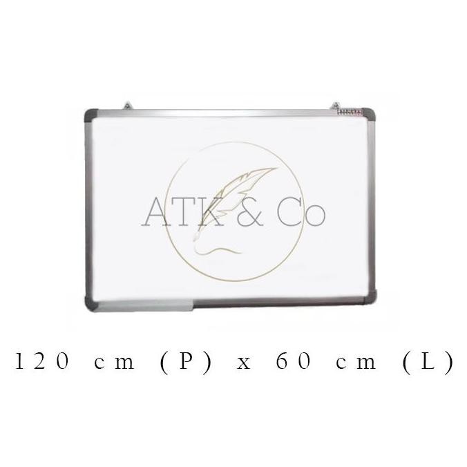 

Papan Tulis Whiteboard Sakura 60 X 120 - White Board Magnet Gantung New Stok