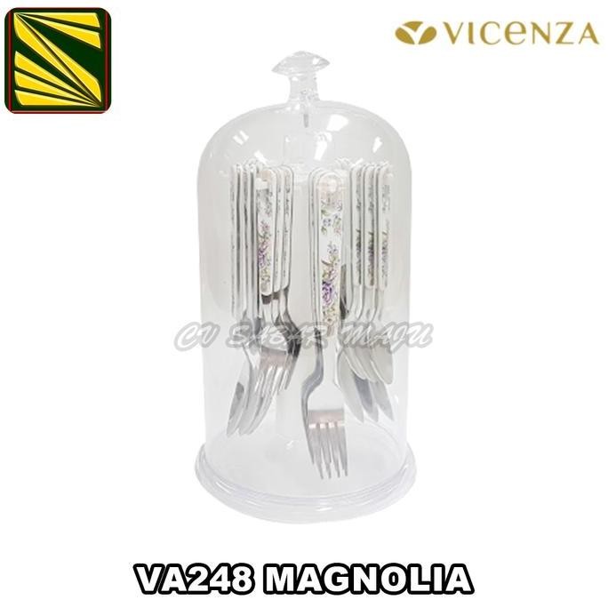 NEW Vicenza Sendok Set Sendok Makan Motif Vicenza V248 Sendok Dan Garpu Vicenza Spoon & Fork Putih M