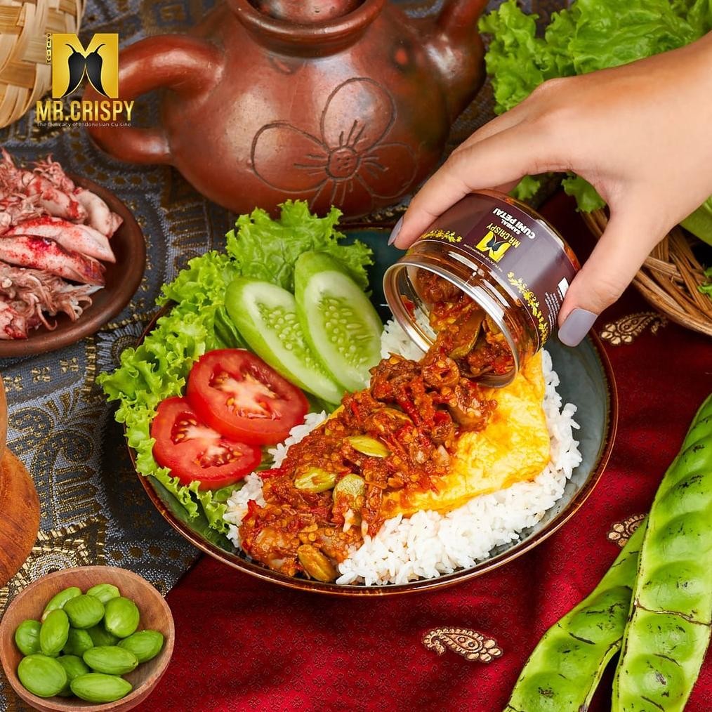 

[Kecil Sambal Udang Balado/ Sambel Mr.Crispy Hj-45