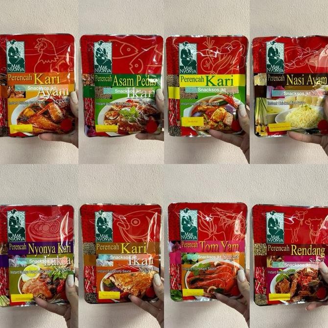 

MAK NYONYA Kari Ayam / Asam Pedas Ikan / Kari Curry / Nasi Ayam / Nyonya Kari / Kari Ikan / Tom Yam Tomyum / Rendang - Bumbu Instant Malaysia