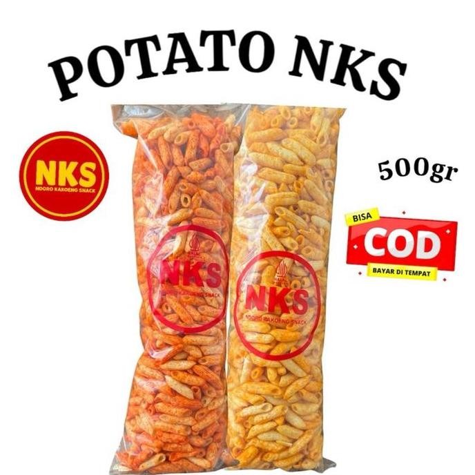 

Nks-Potato Snack Kentang Garing Renyah 500Gr Cemilan Makanan Food