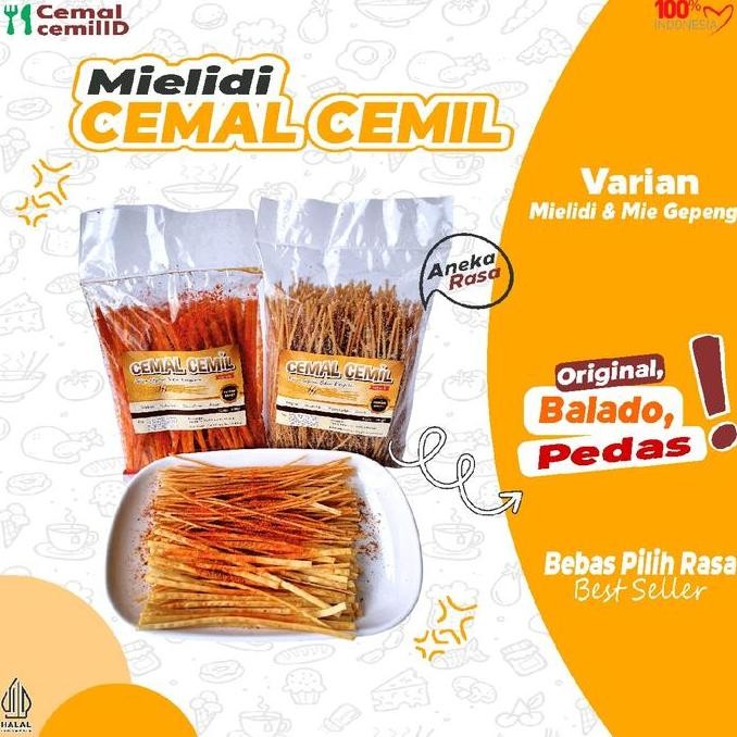 

Mie Lidi Cemal Cemil Satuan (Mi Lidi & Mi Gepeng) - Makanan Ringan, Cemilan Kekinian, Food Noodle Instan