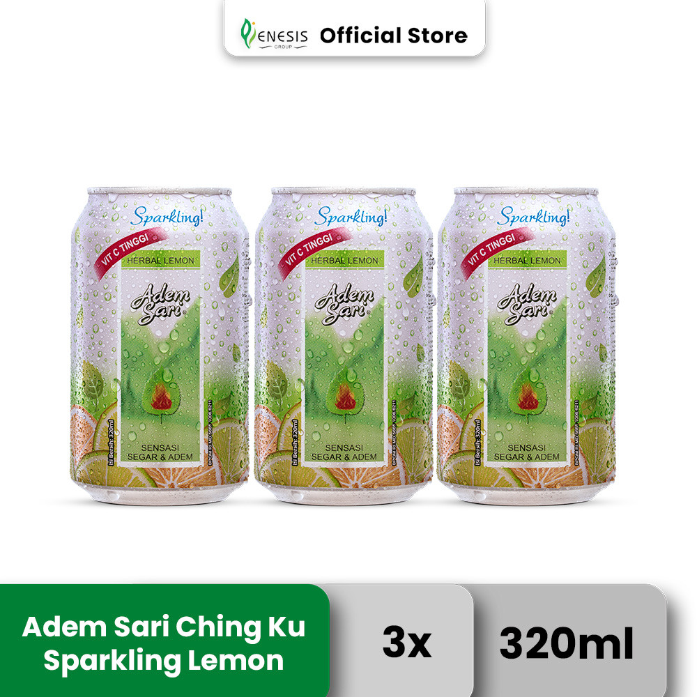 

Adem Sari Ching Ku Sparkling Lemon 320 ml 3 Pcs - Multi Pack