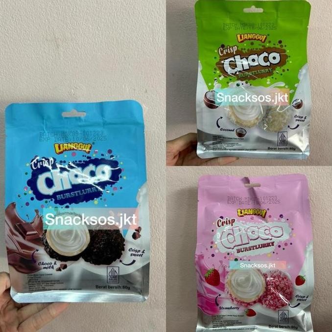 

LIANGGUI CRISP CHOCO COCONUT / CHOCO & MILK / CHOCOLATE STRAWBERRY CRUMBS