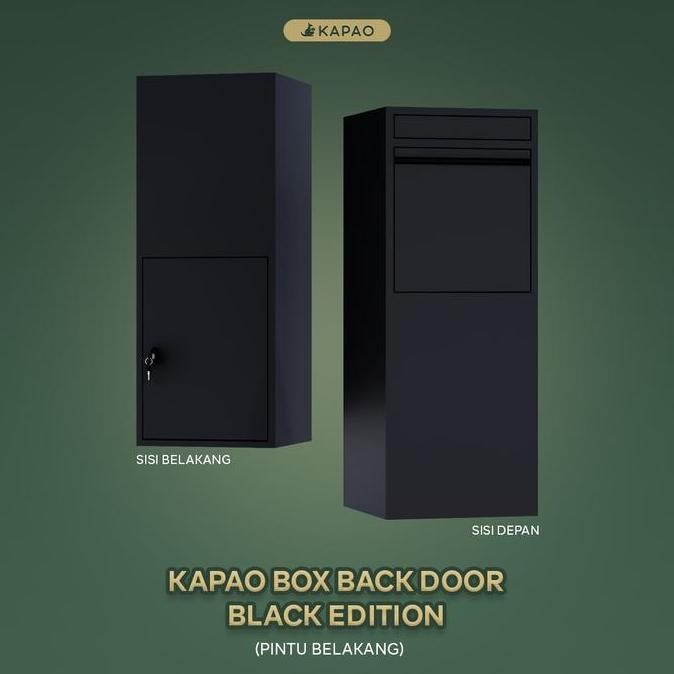 NEW Kotak Paket Besi hitam Kapao Box LARGE