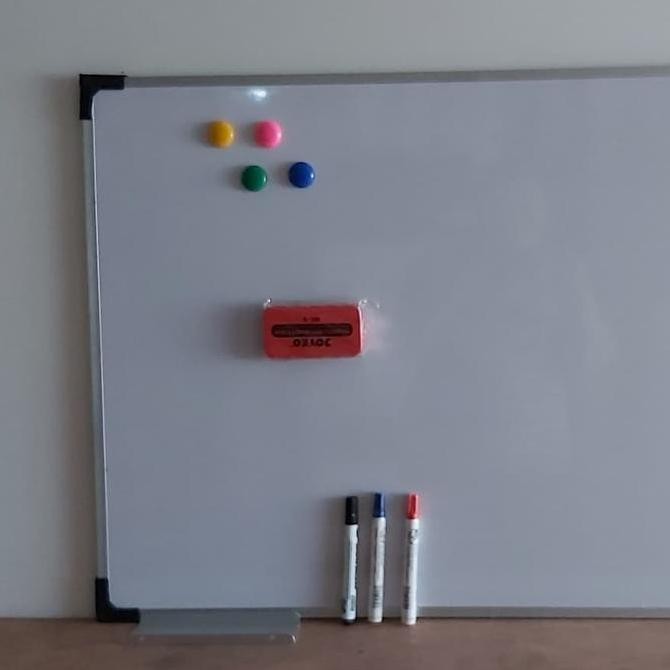 

Whiteboard Magnet 90 X 120 Spidol,Komplit Hapusan Board New Stok