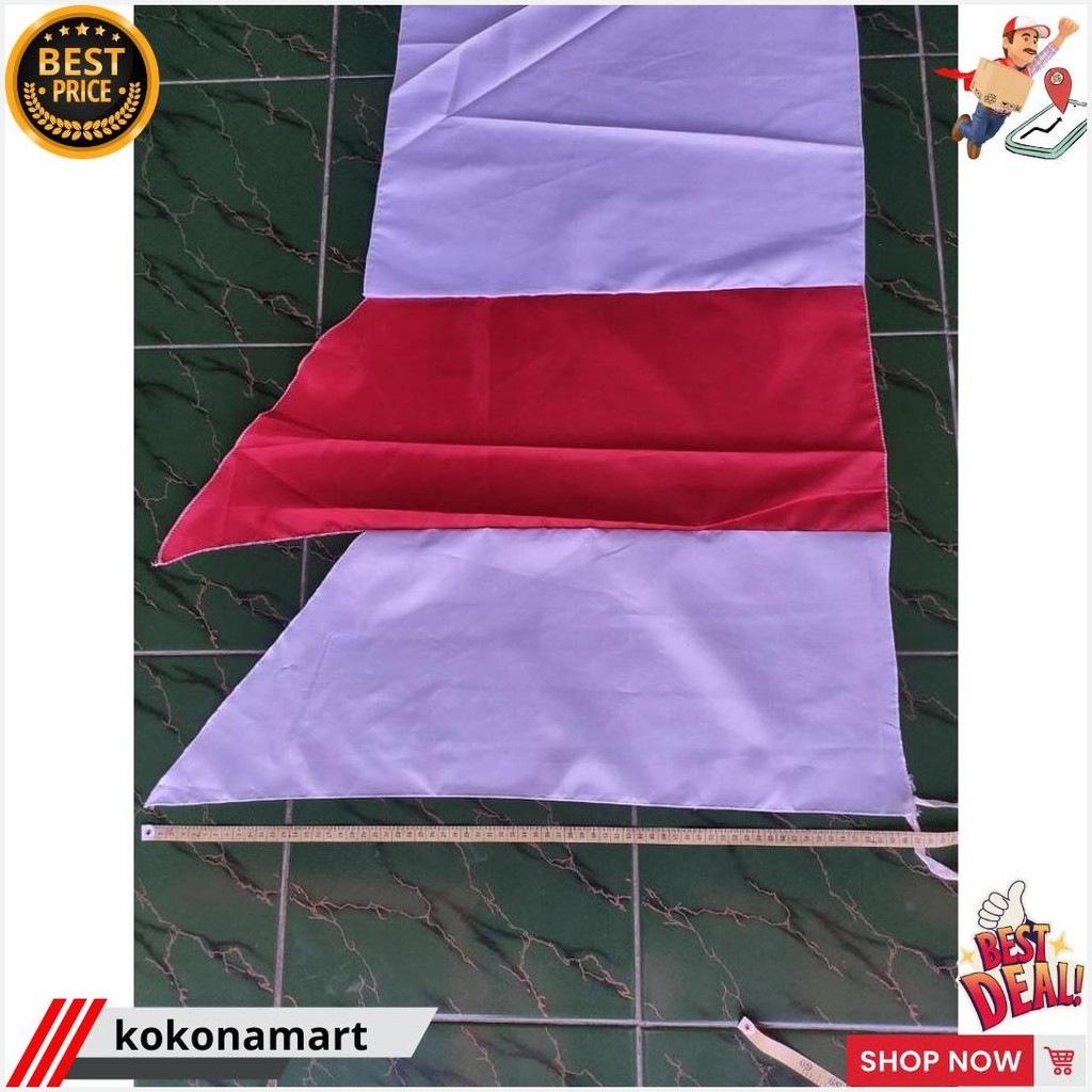Umbul-Umbul Layur Merah Putih 4Meter Layur Lurus Bendera Umbul-Umbul Warna Warni Garuda Panjang Mura