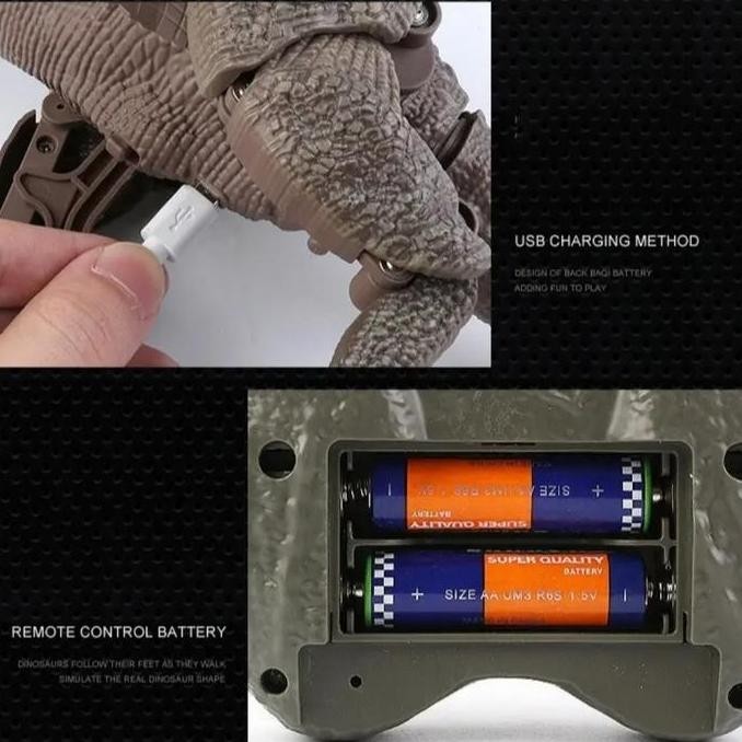 Mainan Anak RC Dinosaurus Remote control Tirex Viral Tiktok Dino jalan murah