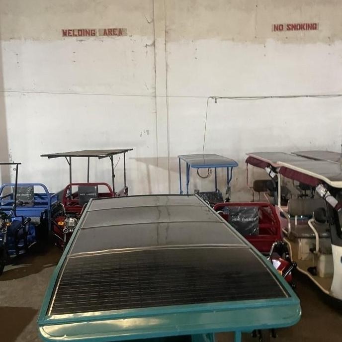 ready  Motor Bak Listrik roda 3 Lithium gerobak mamang listrik dengan solar panel box auto kopi keli