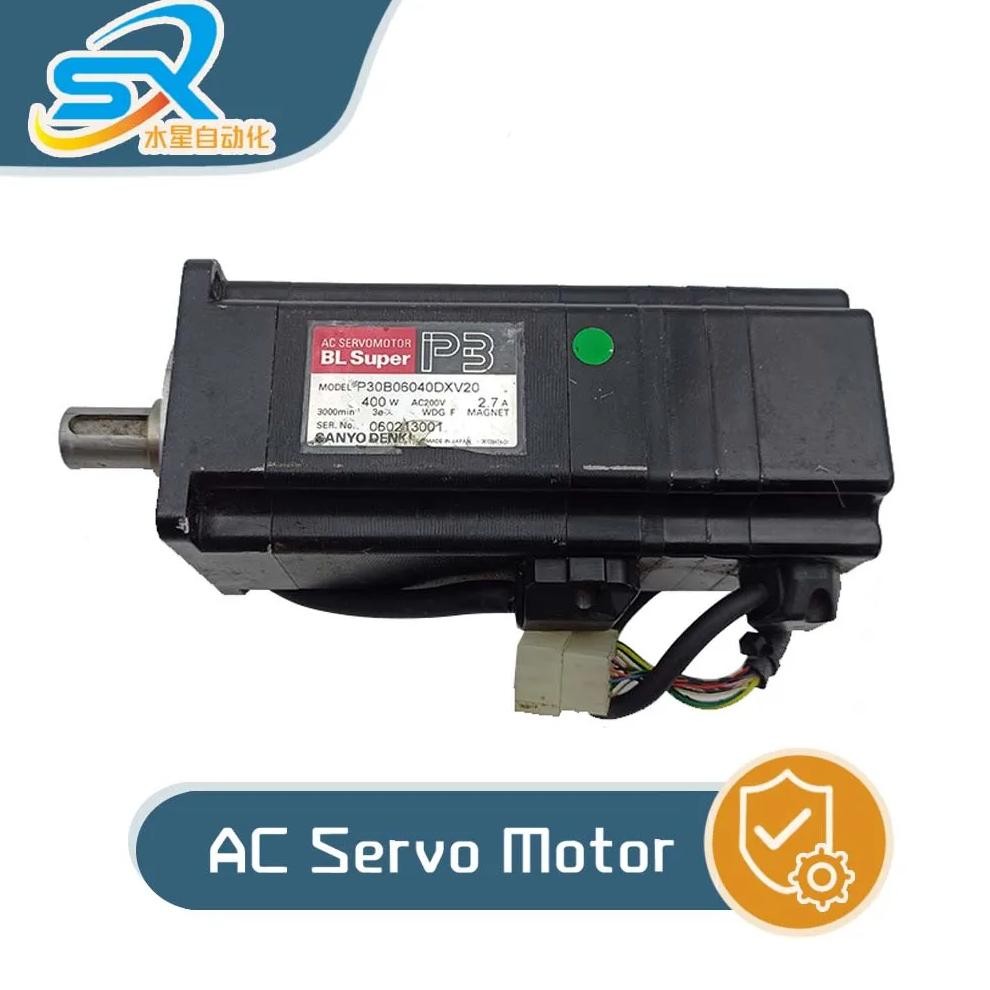 100% TEST OK SANYO DENKI AC Servo Motor P30B06040DXV20 400w Good condition Works Well Please inquire
