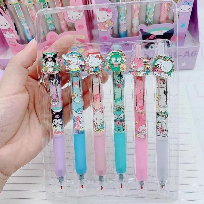 

Pen Sanrio Atk014 Pulpen Gel Melody Kuromi Cinnamoroll New Stok