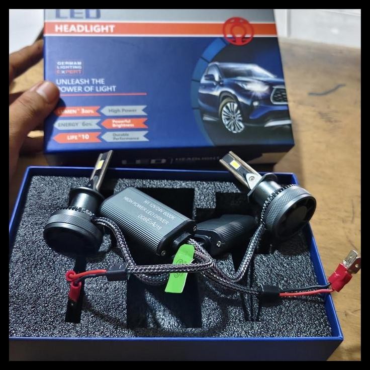 GRATIS ONGKIR BOLHAM LAMPU LED MOBIL UNIVERSAL H1 KIRI KANAN GARANSI 1 TAHUN 60 WATT 