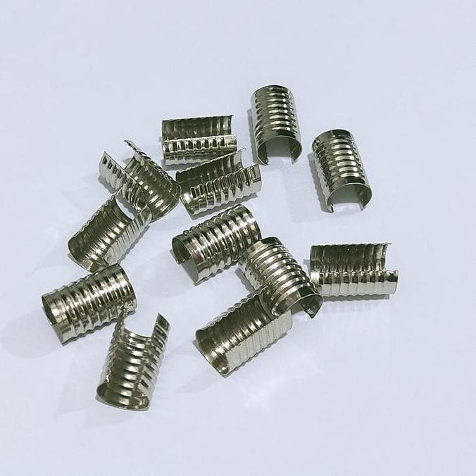 

Penjepit Klep Bulat / Klem Ring Bulat Penjepit Tali IDCard panjang14mm murah