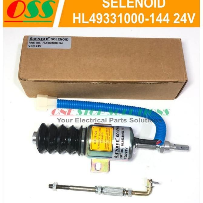 ready  SELENOID SOLENOID HL49331000-144 24V UNIV UNTUK GENSET ALAT BERAT