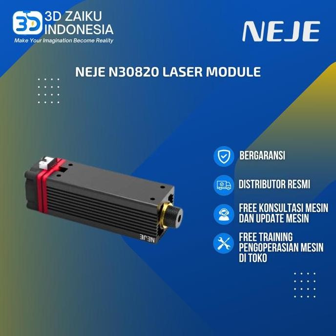 BEBAS ONGKIR - Original NEJE N30820 Laser Module Engraving Machine 20W 450NM