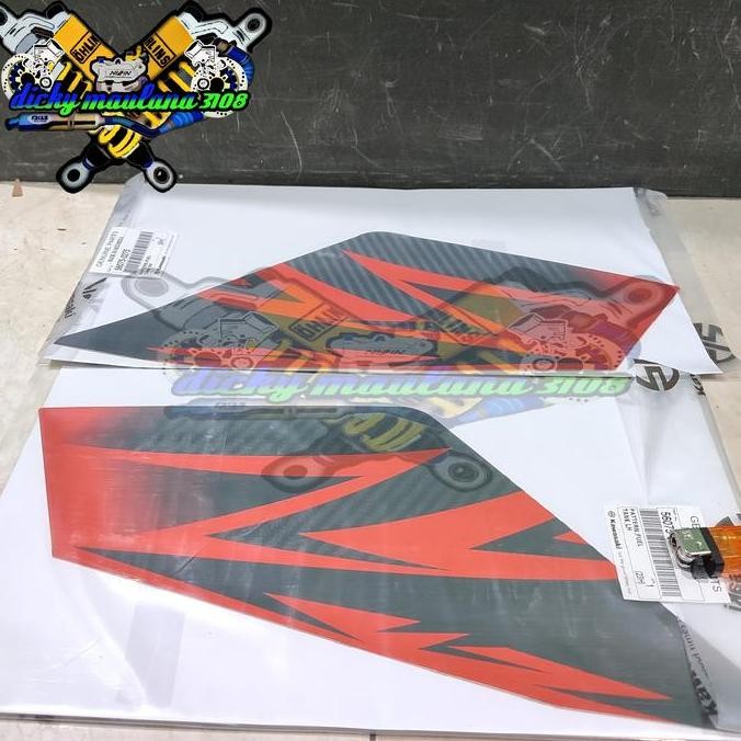 STICKER STRIPING TANGKI NINJA 150 SS ORANGE SE 2015 KIRI KANAN ORI KGP